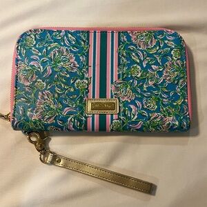 Lilly Pulitzer Travel Wallet or Passport Holder in the Chick Magnet print